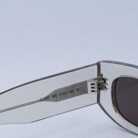 🕶️ New Saint Laurent SL697 003 Sunglasses - Transparent Beige Frame - Picture 7 of 10